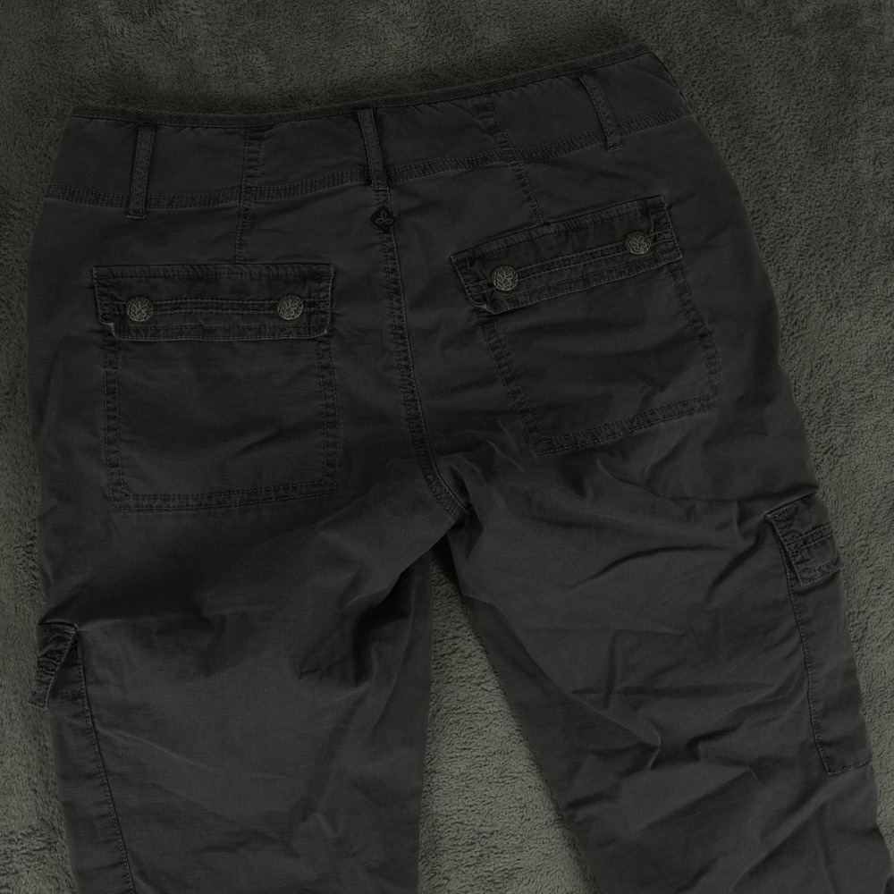 prAna Kadri Pants Womens 8 Gray Organic Cotton Ripstop Hiking Cargo Jogger - Picture 5 of 13